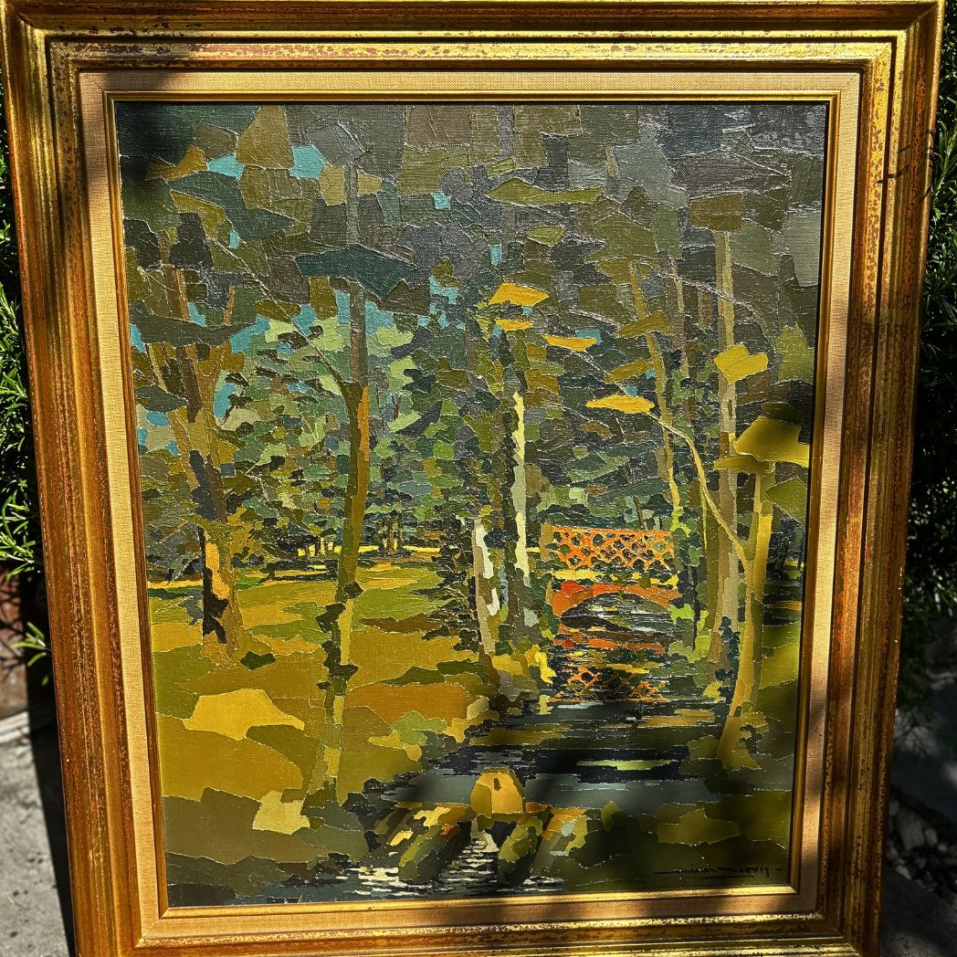 Mid Century French Oil Painting