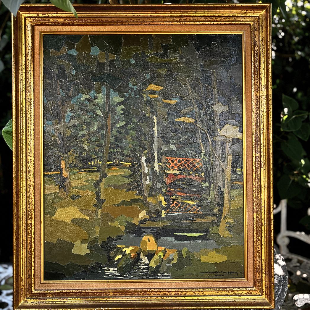 Mid Century French Oil Painting