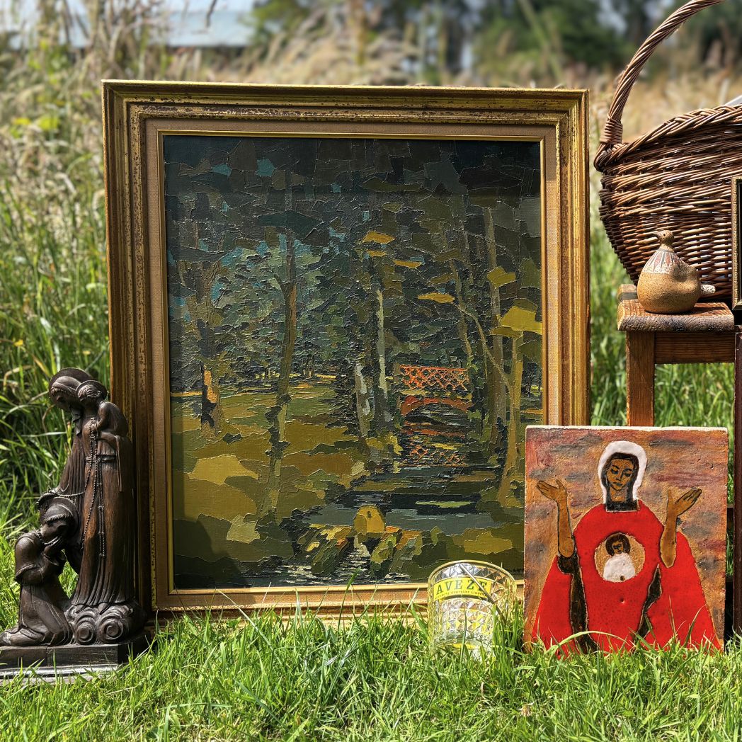 Mid Century French Oil Painting