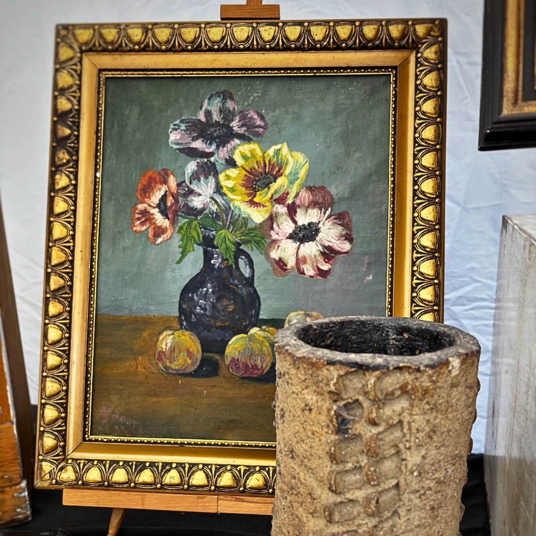 Vintage french oil painting