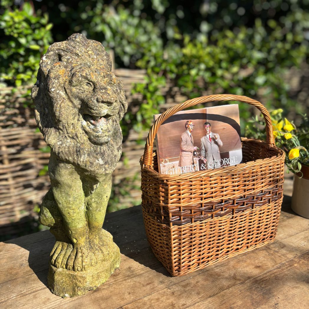 Stone Garden Lion Ornament