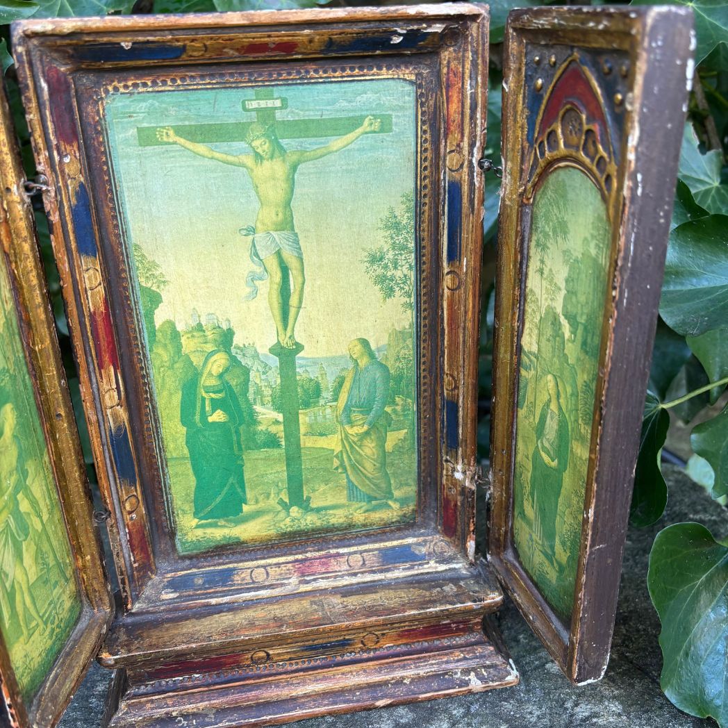 Italian Florentine Triptych