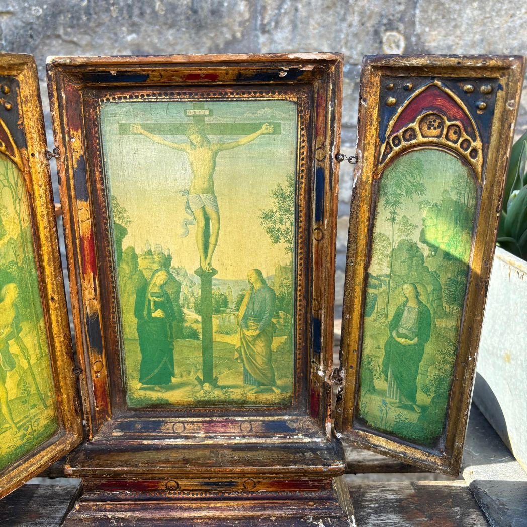 Italian Florentine Triptych