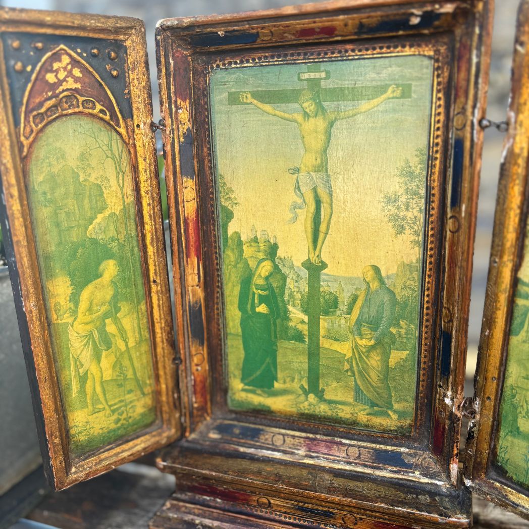 Italian Florentine Triptych