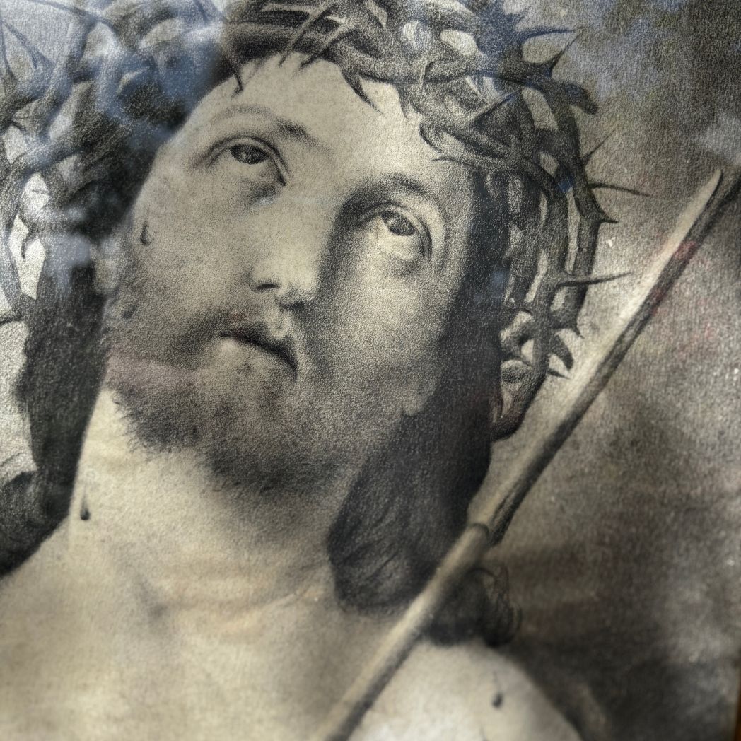 Crown of Thorns Pencil / Charcoal Drawing
