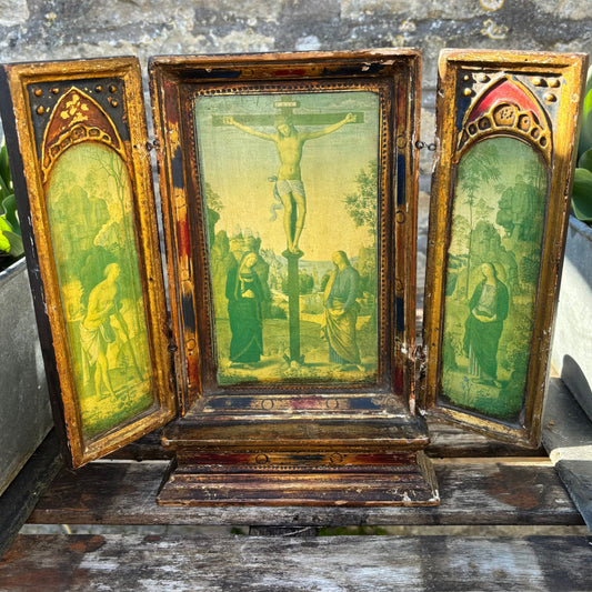 Italian Florentine Triptych
