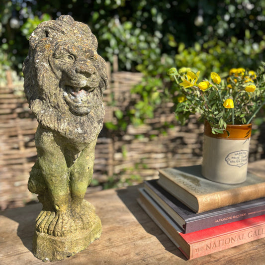 Stone Garden Lion Ornament