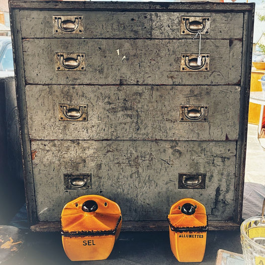 Vintage, industrial drawers