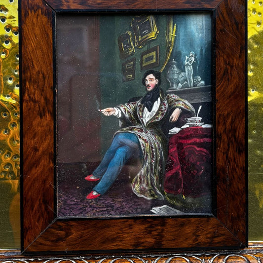 Victorian hand coloured mezzotint